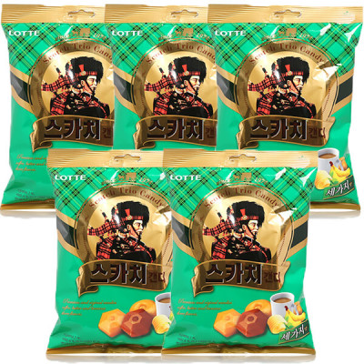 Lotte Confectionery 2500 Scotch Candy Three Flavors x 5