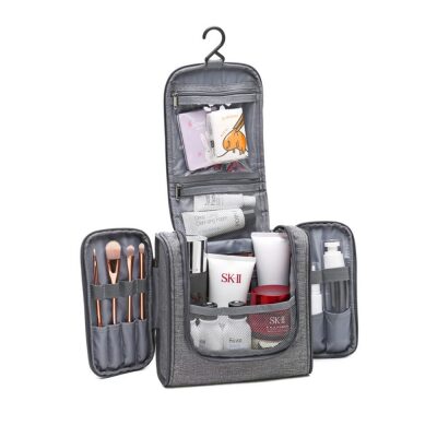 Travel/High-Quality/Gray/Makeup Pouch/Toiletry Bag