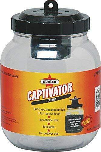 12 Pack Starbar Captivator Fly Trap 2 Quart Container Multiple Attractants