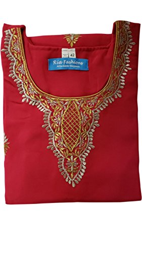 Ria Fashions Indian Kurta Kurti Womens Embroidered Blouse Tunic Top