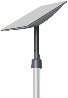 28' Sectional Antenna Pole with Double Locking Buttons, 7000-T8 Aluminum, 2.4" Diameter - Includes Ground Sleeve - Ideal for Starlink & Radio - Robust and Versatile