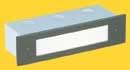 Corona Lighting CL-366-BK 36W Low Voltage Rectangular Louvered Recessed Slip Step Light, Black - 8" x 3" x 2"