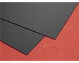 SIBE-R-PLASTIC SUPPLY Scale Models Black Styrene Sheets, .06 x 8" x 21" (2) Pack