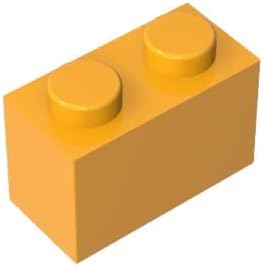 Gobricks GDS-532 3004 3065 Brick 1x2, Bright Light Orange, 50 pcs