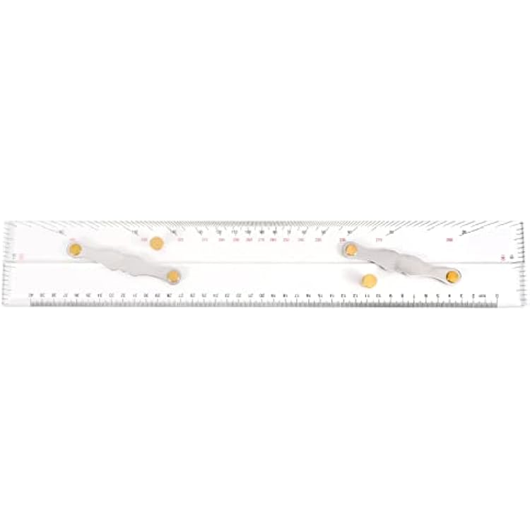Marine Ruler Parallel Ruler Nautical Charts Parallel Ruler Mapping Points to Pull Parallel Ruler 450MM, White