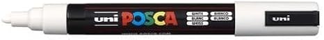posca UNI-BALL MARKER PEN PC-1M - WHITE - SINGLE PEN