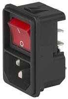 SCHURTER 4302.2141 10A, C14, Connector MOUNTING:SNAP-in, Connector TERMINALS:Quick Connect, Type:IEC C14, Current Rating:15A, Flange Mount, Fuse Holder:-, Fuse Size HELD:-, GRN, IP Rating:IP