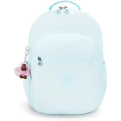 Kipling Seoul Extra Large Metallic 17 Laptop Backpack Blue Sky Met