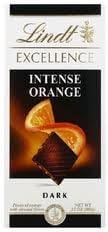 Lindt Excellence Bar (Dark Chocolate Intense Orange) - Pack of 4 by Lindt