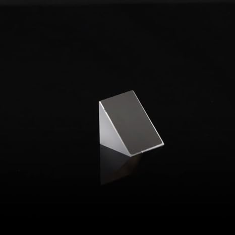 Right Angled Triangular Prism, N-BK7 (K9) Optical Components Glass for Precision Instruments Excellent, Physics, Light Refraction & Wavelength Experiments