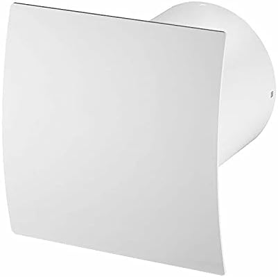 Bathroom Extractor Fan 100mm/4” with Modern White Front Panel Nice Ventilator