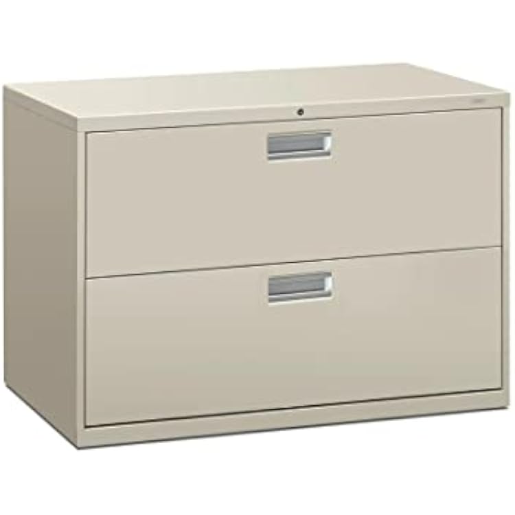 HON 682LQ 600 Series 36-Inch by 19-14-Inch 2-Drawer Lateral File, Light Gray
