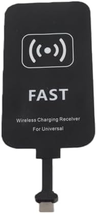 Eujgoov 10W Fast Qi Wireless Charging Receiver Ultra Thin Type C Adapter Chip for Android Cell Phones USB C Wireless Charger Receiver