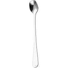 Flatware Silverware Set, 1/4/6/8/10/12pcs Large Stainless Steel Spoons - Round Tip Ice/Coffee/Dessert Stirring Spoons for Mugs, Tableware Cutlery Set(Silver,6 Pieces)