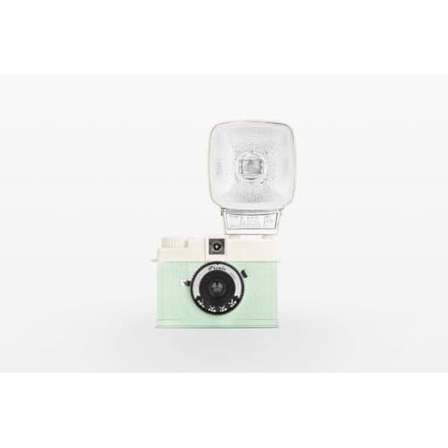 Lomography Lomourette Picnic Edition Half-Frame Camera, 35mm Film Format, Multiple Exposure, Mint Green