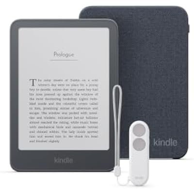 Amazon Kindle Bundle: Includes, Kindle 16GB | Graphite, Knit Fabric Cover | Graphite & Kindle Click