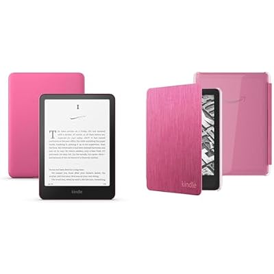 Kindle Paperwhite Clear Case Bundle: Includes Amazon Kindle Paperwhite 16GB (newest model) | Raspberry & Clear Back Case | Raspberry