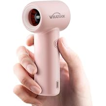 WHATOOK Mini Pocket Fan Portable Handheld Fans,3000mah Small Rechargeable Turbo Fan Personal Fan Travel Essential Outdoor Activities Beach Vacations Camping Gifts for Women face makeup skincare(Pink)
