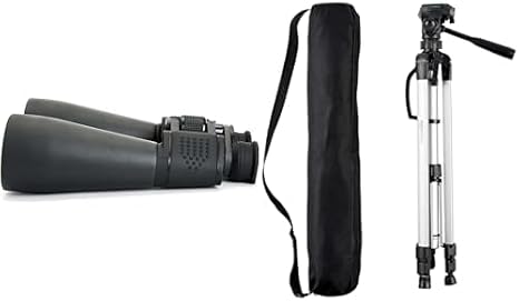 Celestron 71008 SkyMaster 25 x 70 Binocular & Amazon Basics 60-Inch Lightweight Tripod with Bag