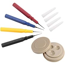 Watch Oiler Set, Professional Oilers Plastic Watch Repair Kit, Watch Repair Tool Kit with 1 Oil Cup and 4 Size Oil Pen, Applicator Watch Precision Oiler Pen for Watch Clock Repair