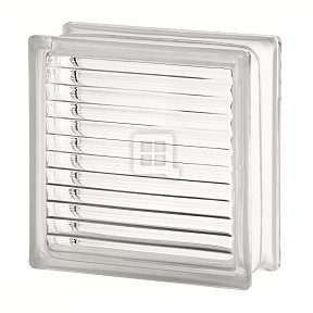 7.5 x 7.5 x 3 Basic Paralline Glass Block