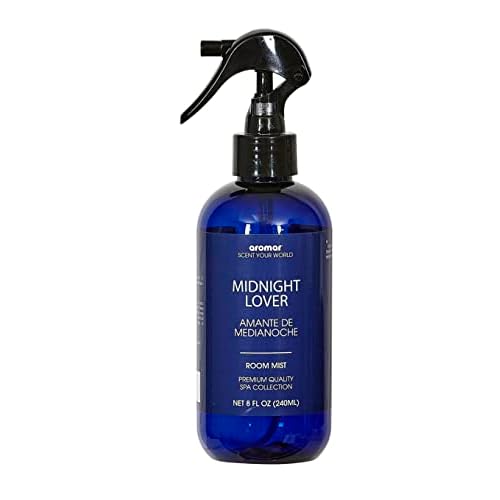 Aromar Essential Room Mist and Fabric Spray with Natural Freshener Aromatherapy for a Fresh and Rejuvenated Home 8 oz Midnight Lover