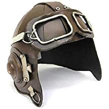 Decorative Metal Pilot Helmet Figurine Gift