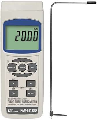 Pitot Tube Anemometer with Differential Manometer for Industrial, Laboratory