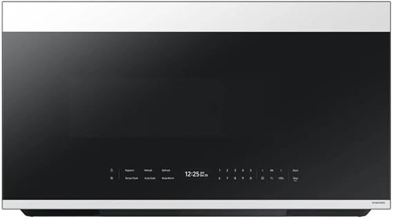 Samsung ME21DB670012 2.1 Cu. Ft. White Glass Over-the-Range Microwave