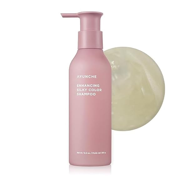 AYUNCHE Enhancing Silky Color Shampoo, 11 fl. oz. [For Dyed] | No more Tangled and Split Ends | Intensive Care for Damaged Hair | Korean Salon Brand