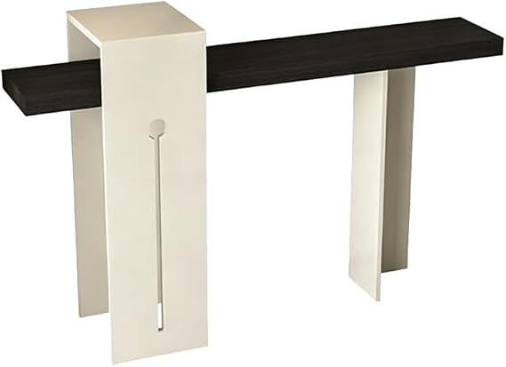 Console Table, Narrow Wood Accent Desk, Modern Decorative Hallway Table For Entrance Living Room Hallway(White,100x30x80cm)
