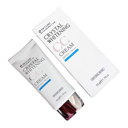 V81_Korea SKINCARE-MAKEUP-SUN PROTECTION_Crystal CC Cream # Natural Beige 50g SPF50 PA ALL-IN-ONE Triple Effects: Improve Wrinkles, Sunscreen and Covers Blemishes on Your Skin