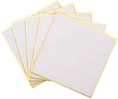 Yasutomo Shikishi Board, Size 3 x 3, Pack of 5, Washi Paper, Arts and Crafts Supplies