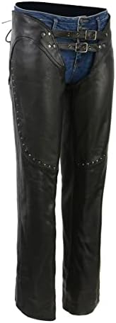 Milwaukee Leather Ladies Low Rise Double Buckle Chap w/Rivet Detailing