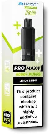 Hayati pro max refill pods h,bubba (Lemon lime)