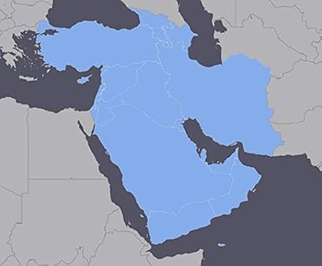 Middle East GPS Map for Garmin Devices