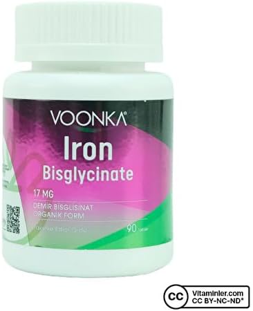 Voonka Iron Bisglycinate Food Supplement 90 Table