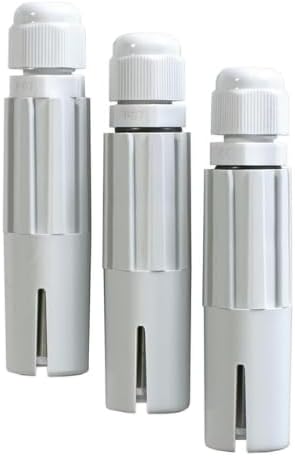Kit with 3 Level Probes for Water, Liquid Sensor for Control of Submersible Pumps, Wells, Reservoirs and Cisterns – MAC3 Probes in Stainless Steel AISI 316 and ABS Housing
