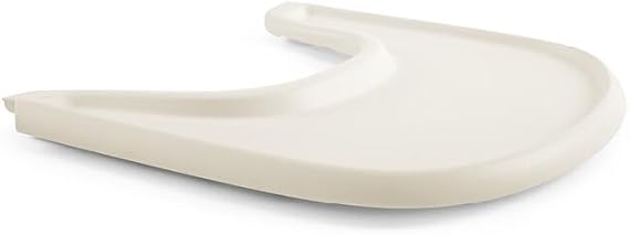 Stokke Tray Compatible with Tripp Trapp - Wipeable High Chair Accessory for Meals, Snacks & Play - Easy Attachment, BPA-Free & Dishwasher-Friendly, Vanilla White