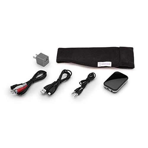 SleepPhones TellyPhones Listen to TV Wirelessly from Bed | Ultra Thin Speakers | Includes Micro USB for Recharging | Up to 13 Hours Playback | Midnight Black - Fleece Fabric Size M