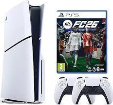 Sony Playstation 5 slim +2.kol dualsense + Şarj İstasyonu +Ps5 FC26 (İthalatçı Garantili)