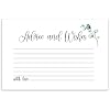 Watercolor Advice and Wishes Cards, 50 Pack, Double Sided, 4x6, Uncoated, Heavyweight Card Stock, Ideal for Weddings, Wedding Receptions, Bridal Showers, Baby Showers, other Parties and Celebrations