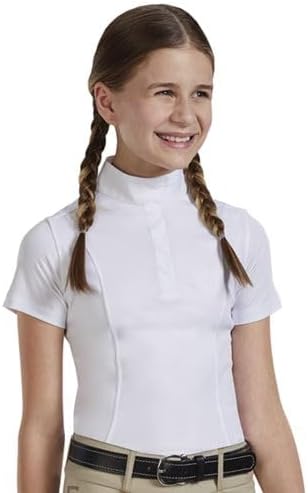 Riding Sport Kids' Equestrian Essential Short Sleeve Show Shirt