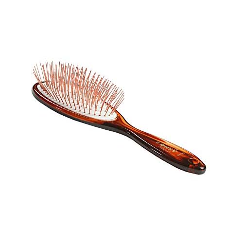 Bass Brushes | Style & Detangle Pet Brush | Alloy Pin | High Polish Acrylic Handle | Large Oval | Model 58-TSL