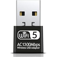 Wodgreat 1300Mbps USB WiFi Adapter for PC-Tiny Size Wireless Network Adapter for Desktop with Dual Band 2.4GHz, 5GHz, MU-MIMO, WiFi Dongle Supports Win11/10/8.1/8/7/XP, Mac OS 10.9-10.15