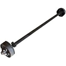 TK 3.5k-3500 Pound Capacity Trailer Electric Brake Axle - 5 on 4.5 Bolt Pattern - Straight (Add Ubolt and Springs, 85" Hubface-70 Spring Center(6'0Frame))
