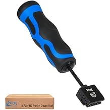 ICC 110 Punch Down Tool for 4-Pair Cable Termination and 110 Connecting Block Termination, 50kg High-Impact, Ergonomic Anti-Slip Grip, Cushioned Handle for Comfort and Precision