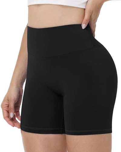 Runhit No Front Seam Biker Shorts for Women - 3''/5''/8'' High Waisted Workout Gym Yoga Spandex Shorts Tummy Control