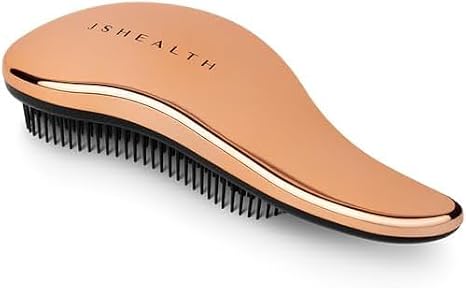 JSHealth Signature Rose Gold Hair Brush - Detangle + Smooth - Detangling Hair Brush for Women