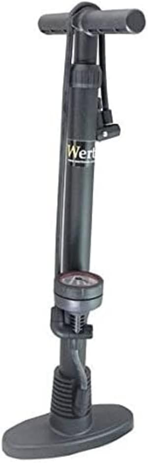 Wert W 2641, Hand Pump With Pressure Gauge, Black